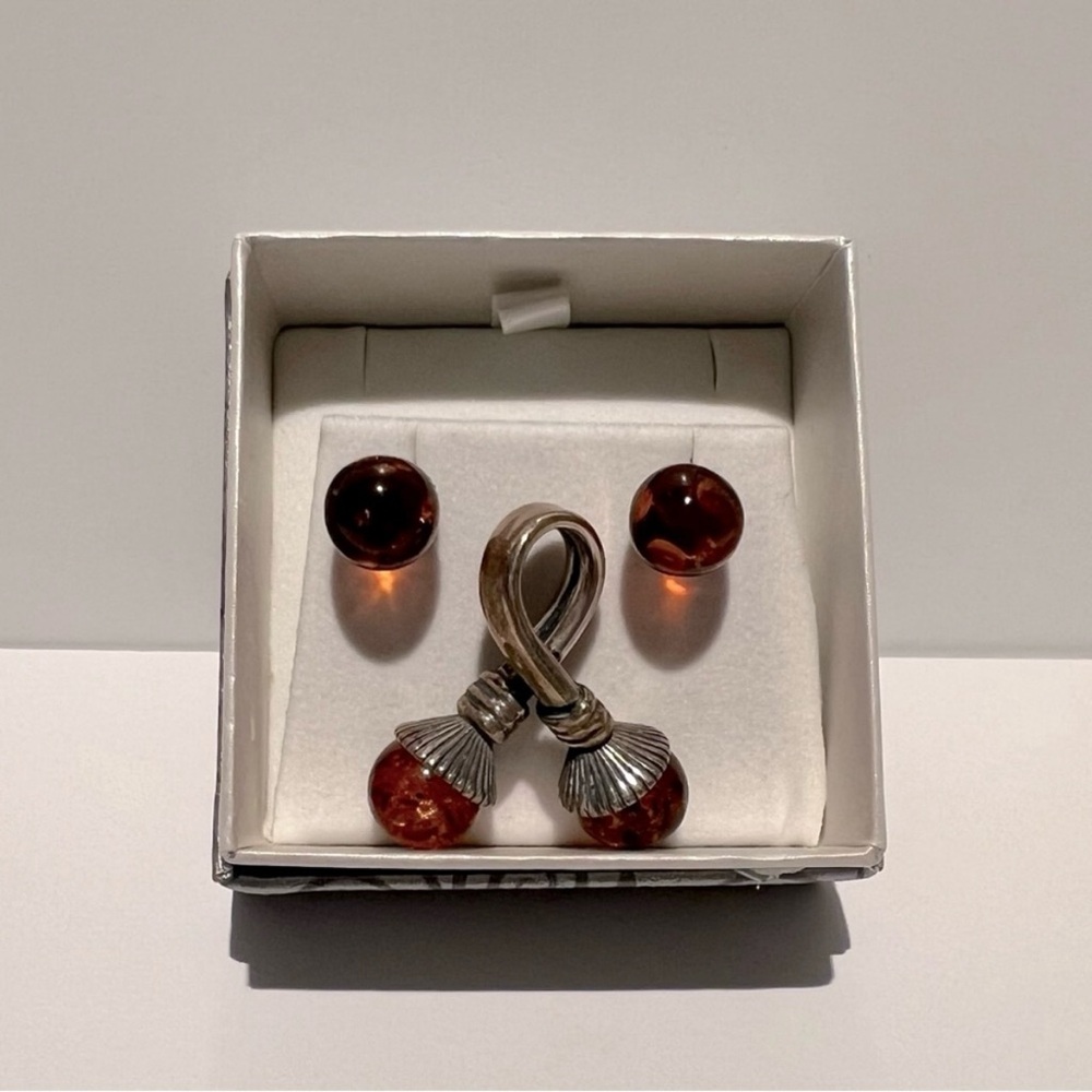 COGNAC AMBER SET